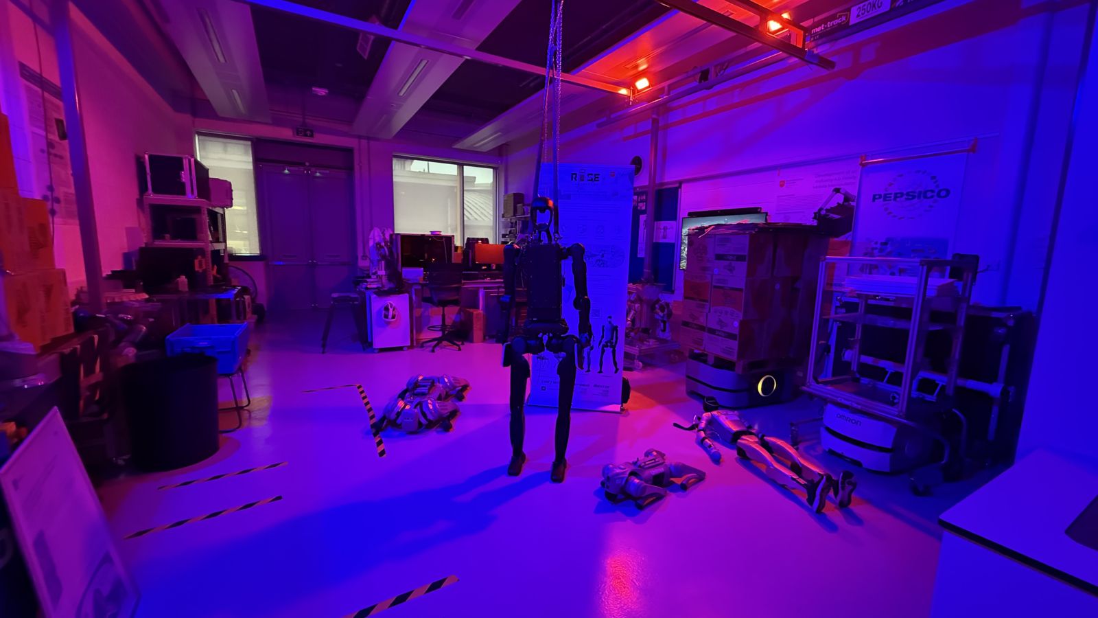 The robotics laboratory after hours